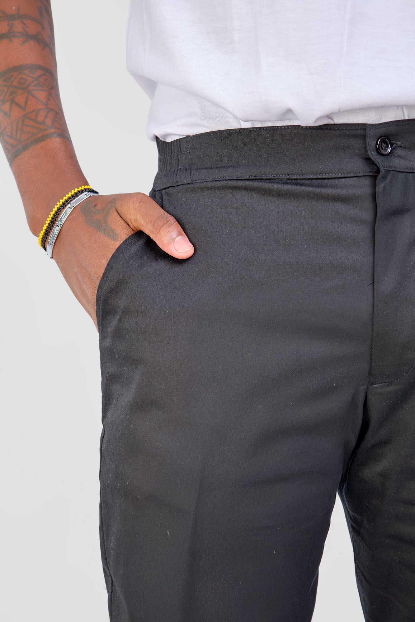 Men's Straight Leg Pants - Black