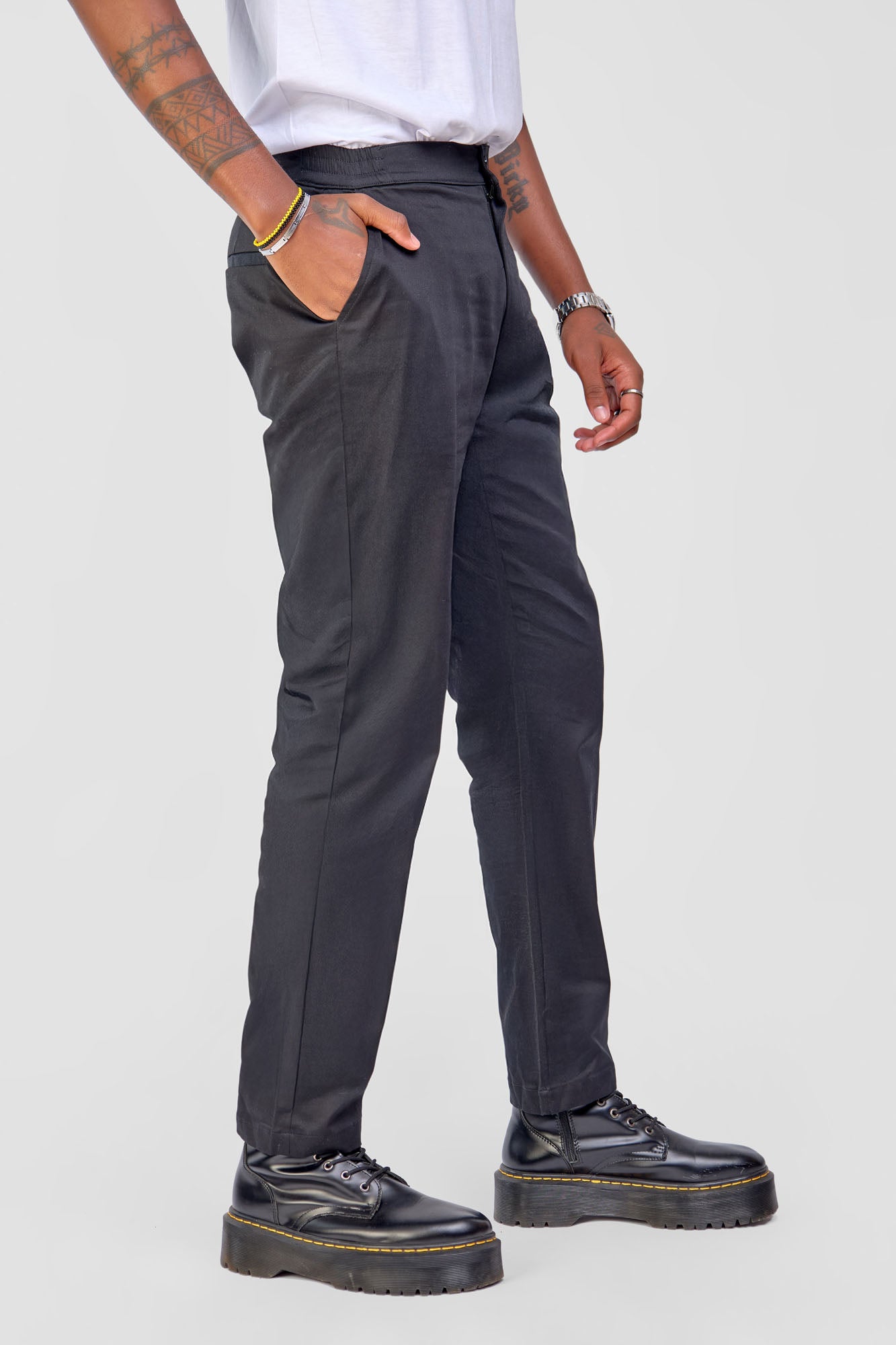 Men's Straight Leg Pants - Black
