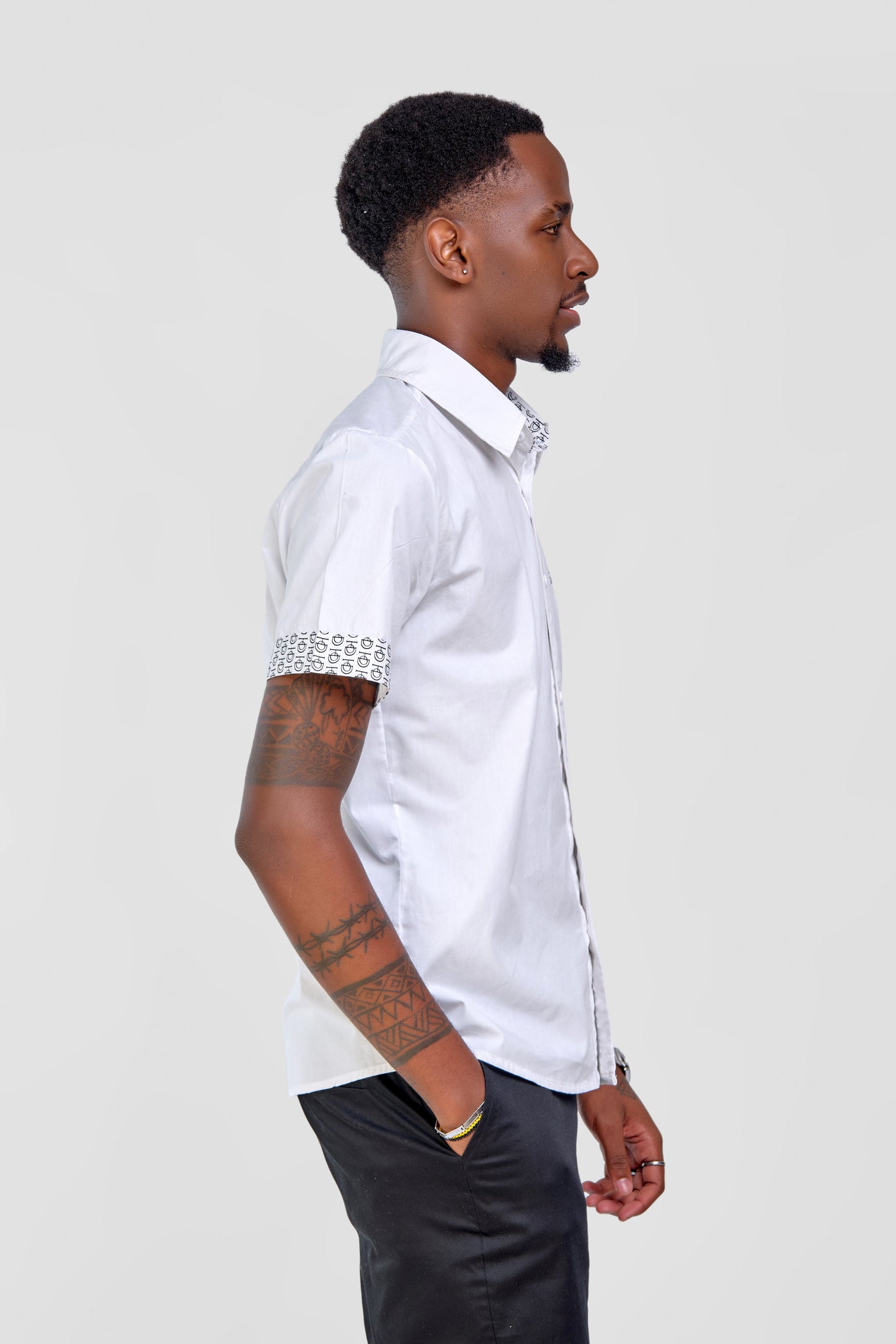 Men's Short Sleeve Shirt - White