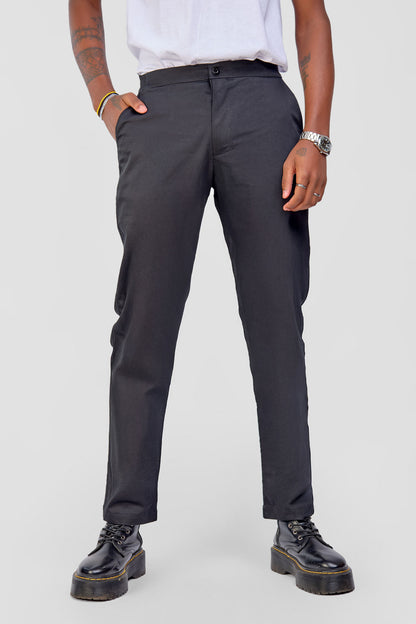Men's Straight Leg Pants - Black